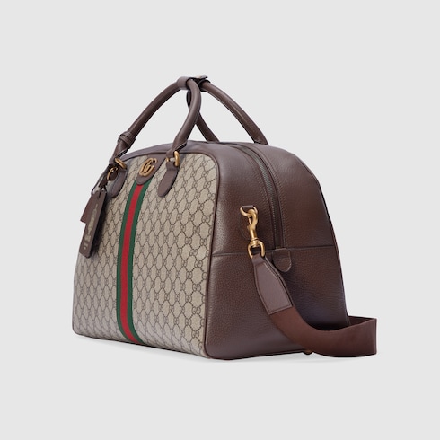 Gucci Savoy large duffle bag Beige ebony canvas