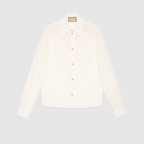 Bluse aus Crêpe de Chine