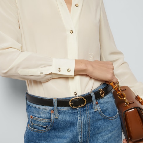Camicia in crêpe de chine e seta