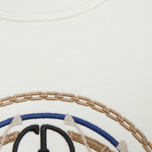 Sudadera de punto de algodón con bordado