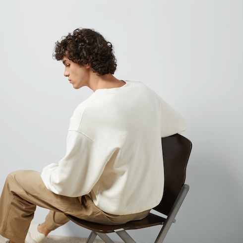 Sweat-shirt en jersey de coton avec broderie