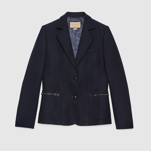 Gucci navy blazer top