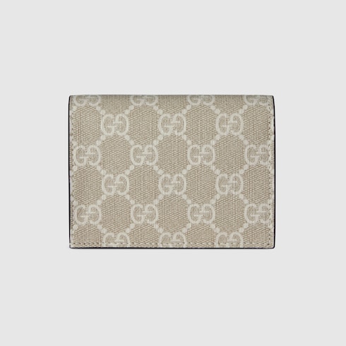 Bi-colour GG Marmont card case wallet