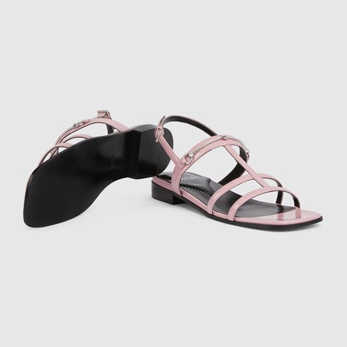 Pink black sandals top
