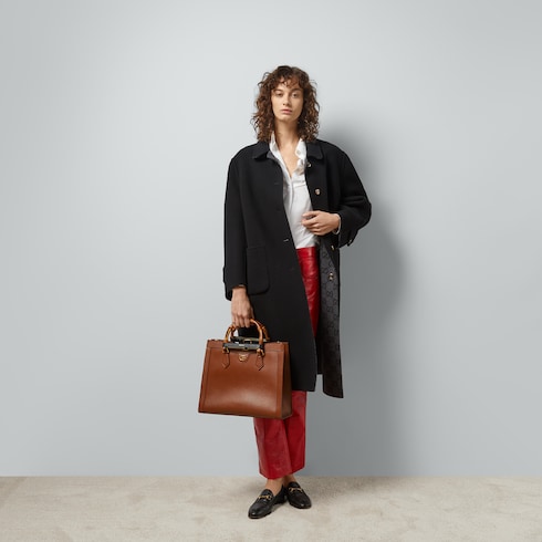 Cappotto in lana GG reversibile