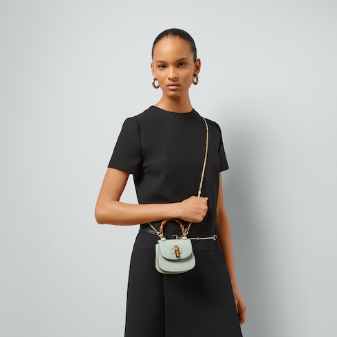 Gucci Bamboo 1947系列超小手袋