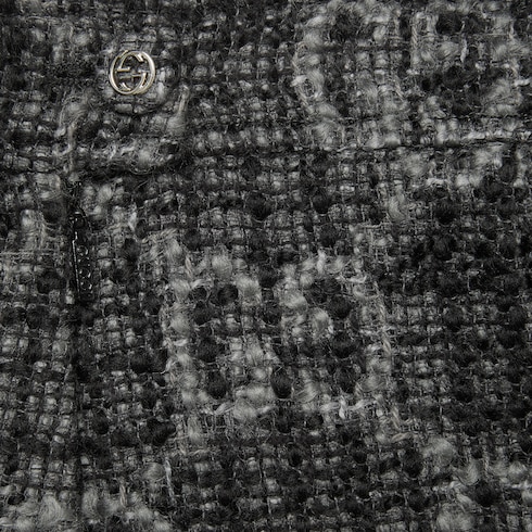 Falda de tweed con GG