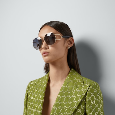 Geometric frame sunglasses