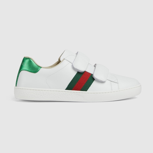 Teen Gucci Ace leather sneaker