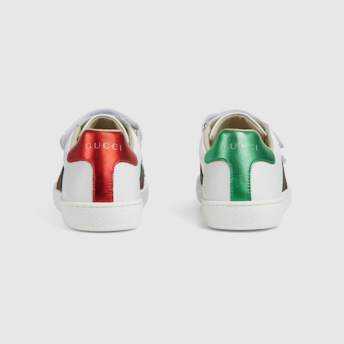 Teen Gucci Ace leather sneaker