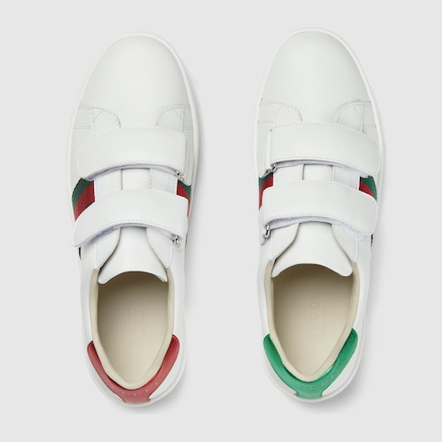Teen Gucci Ace leather sneaker