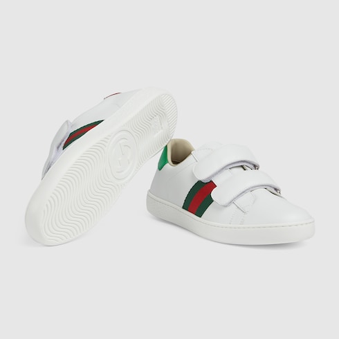 Teen Gucci Ace leather sneaker