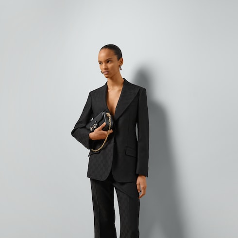 Veste en jacquard de laine GG