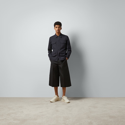 Giacca in twill di lana