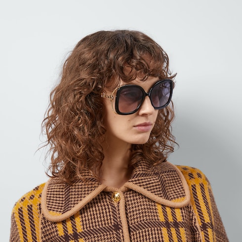 Gucci occhiali rettangolari top