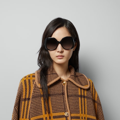 Oval-frame sunglasses