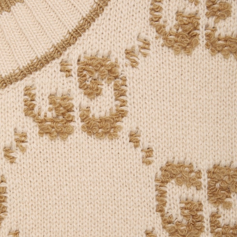 GG wool bouclé jacquard top