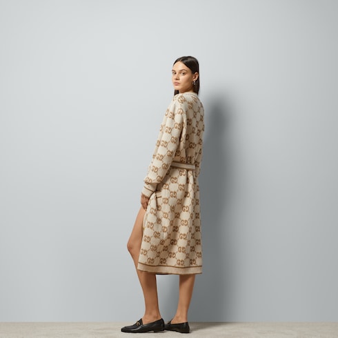 Cardigan in lana GG jacquard bouclé