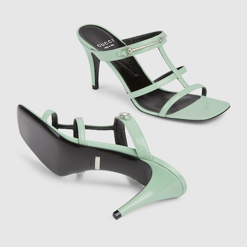 Neon green gucci slides shop