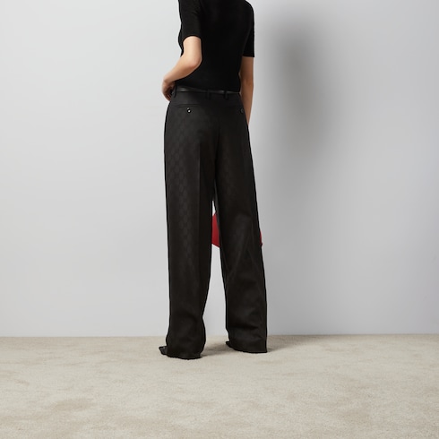 GG wool jacquard pant