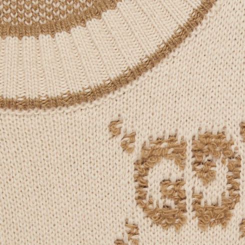 Kleid aus Wollbouclé mit GG Jacquard