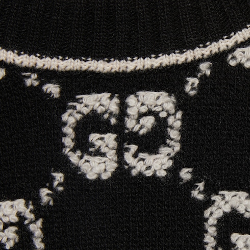 GG wool bouclé jacquard top
