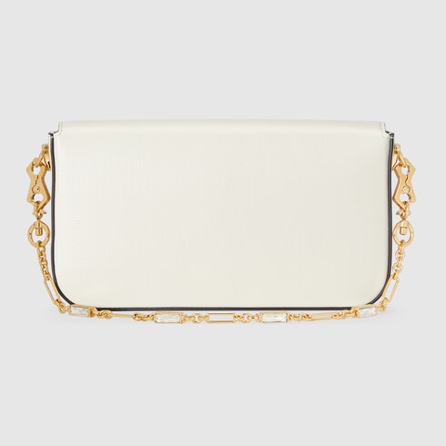 Gucci white clutch bag 2025