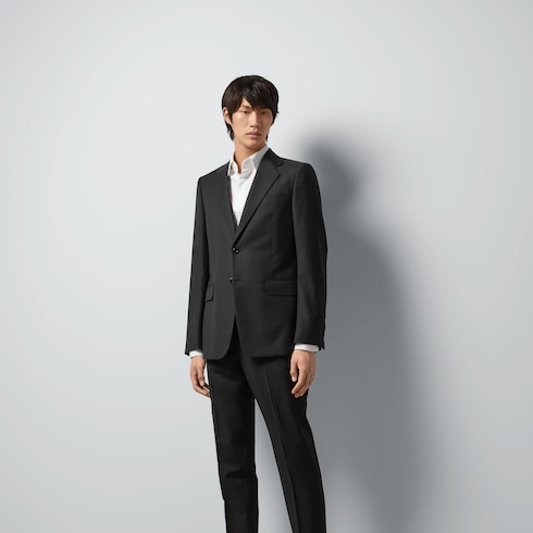 Abito slim in lana mohair