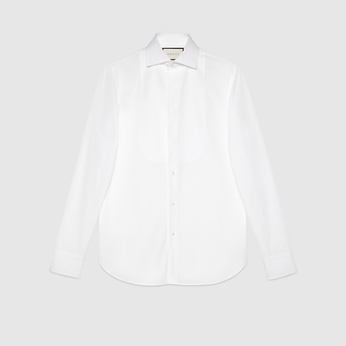Chemise à plastron en coton Sea Island