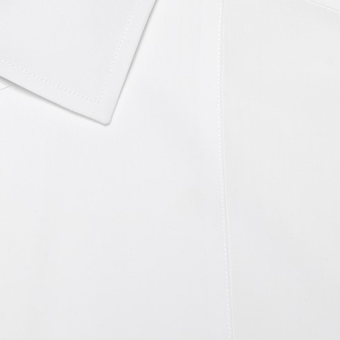 Camisa de algodón Sea Island con plastrón