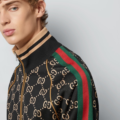 Gucci gg technical store jersey jacket