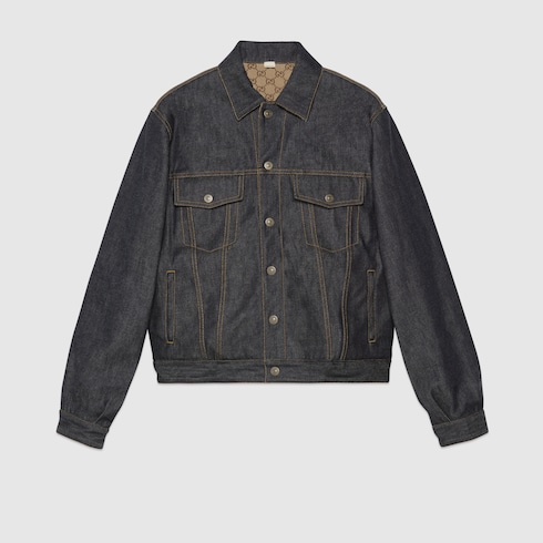 GG reversible denim jacket