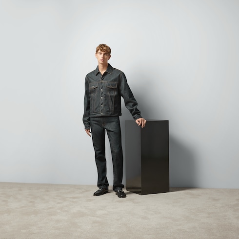 Veste en denim GG réversible