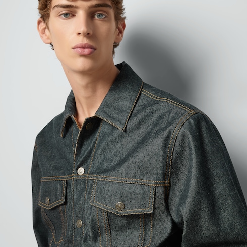 GG reversible denim jacket