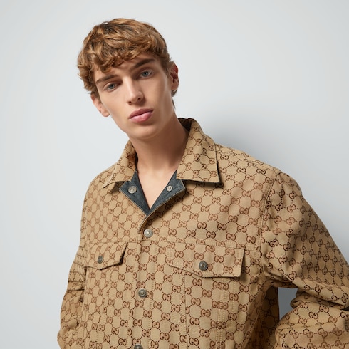 Veste en denim GG réversible