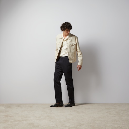 Pantalón chino de dril de algodón