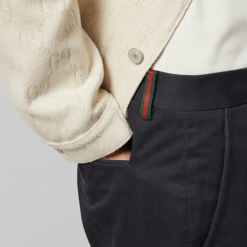 Pantalón chino de dril de algodón