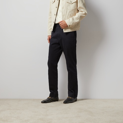 Pantalón chino de dril de algodón