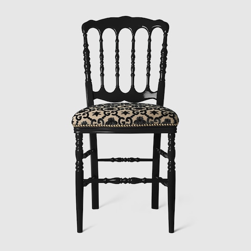 Chaise en bois à motif abeilles et étoiles GG
