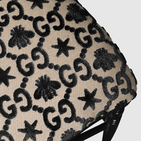 Sedia in legno con api e stelle GG