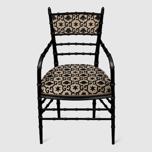 Silla Chiavari con reposabrazos, GG y abejas