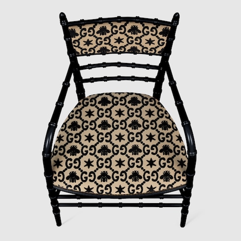 Silla Chiavari con reposabrazos, GG y abejas