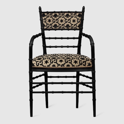 Silla Chiavari con reposabrazos, GG y abejas