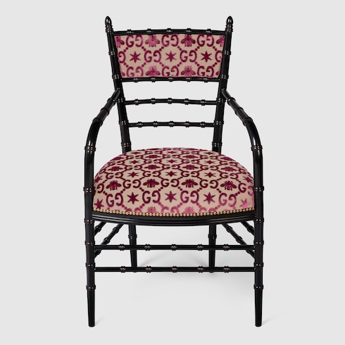 Silla Chiavari con reposabrazos, GG y abejas