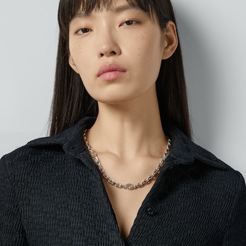 Collana a catena Gucci Interlocking