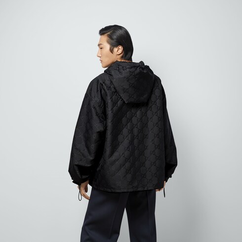 GG nylon jacquard jacket in black GUCCI TR