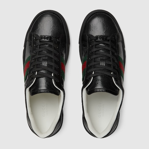 Gucci ace 2024 supreme black