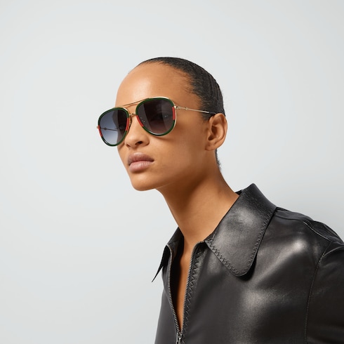 Aviator metal sunglasses