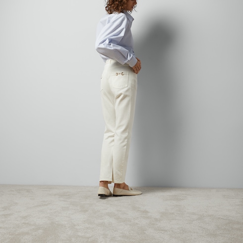 Gucci white jeans new arrivals
