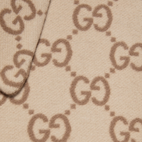 Cappotto in lana GG reversibile